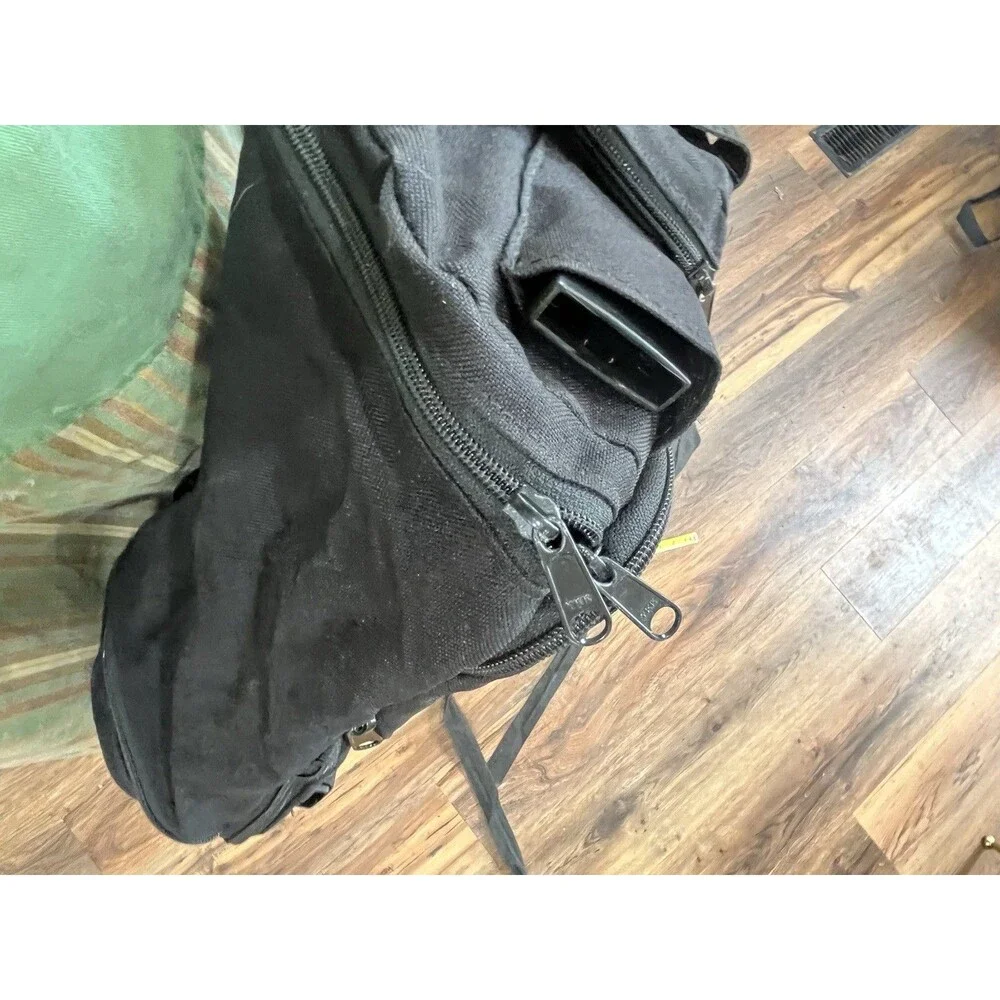 T-Bags Expandable Motorcycle Touring Luggage Bag Black Made USA Travel Bag
